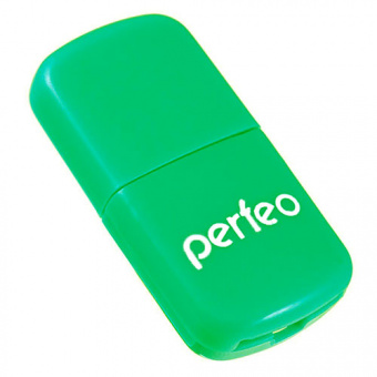 Картридер PERFEO PF-VI-R009 для MicroSD Green (PF_4869) (1/200)
