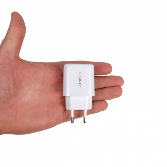 Зарядное устройство USB EPILSO EPD-PA200 30Вт GaN (USB-C) белый (1/50)