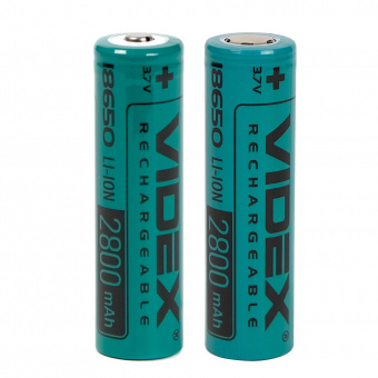 Аккумулятор VIDEX 18650 2800mAh bulk50 без защиты (1/50/600)