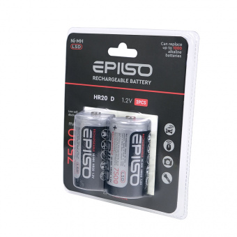 Аккумулятор EPILSO HR20/D 7500mAh 2BC 1.2V LSD (2/12/96)