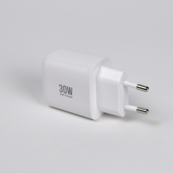 Зарядное устройство USB EPILSO EPD-PA200 30Вт GaN (USB-C) белый (1/50)