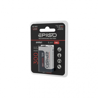 Аккумулятор EPILSO 6HR61 300mAh 1BC 8.4V LSD (1/12/96)